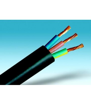 RUBBERKABEL ZWART H07RN-F 2X2,5+2,5mmÂ² per/m CTMB 3G2.5