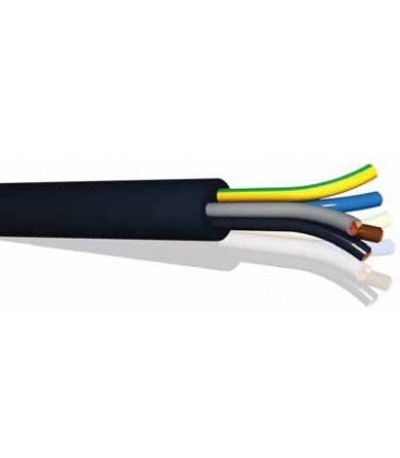 RUBBERKABEL ZWART H07RN-F 4X1,5+1,5mmÂ² per/m CTMB 5G1.5