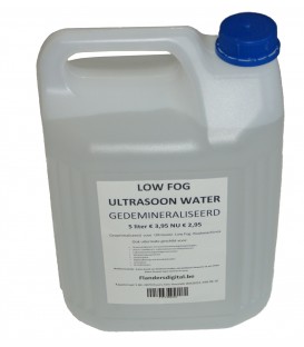 GEDEMINERALISEERD WATER voor LOW FOG ULTRASOON 5L