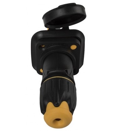 POWERCON True1 IP65 Female Inbouw met afdekkap rubber