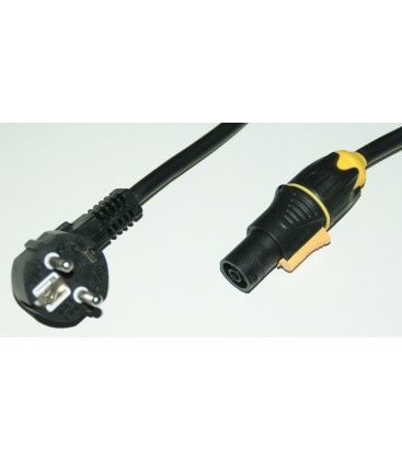 POWERCON True1 IP65 Stekker Haaks Voedingskabel 2m 3x1,5mm² 16A