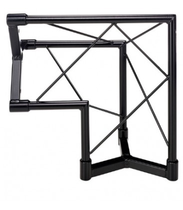 DJ TRUSS DECO TRUSS XL-200 TRIO ZWART HOEK 90° TWEE WEG C21