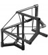 DJ TRUSS DECO TRUSS XL-200 TRIO ZWART HOEK 90° DRIE WEG C31