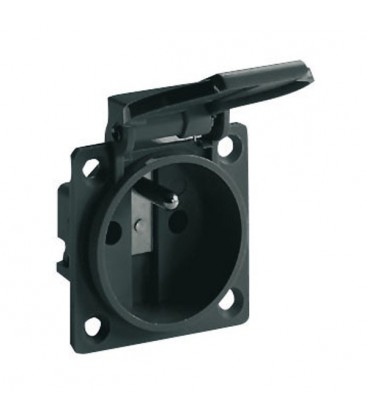 STOPCONTACT INBOUW PENAARDE ZWART 16A 90410