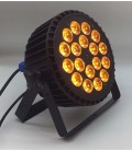 Aluminium LED Par Pro 18 X 18watt RGBWA UV 6-in1 Powercon in-out BAC518