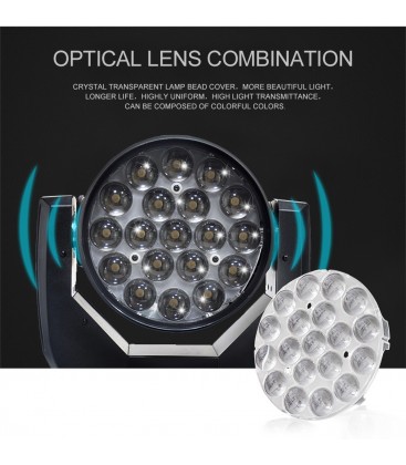 LED Moving Head Zoom 19 x 15W RGBW 4-IN-1 TMH-1915