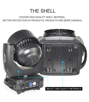 LED Moving Head Zoom 19 x 15W RGBW TMH-1915 2 Stuks in Flight Case AFX