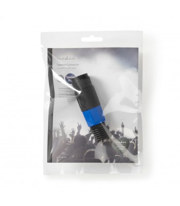 SPEAKON CONTRAPLUG 2 – 4 polig male Nedis COTP16901BK