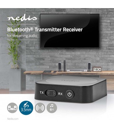 Audio-Ontvanger/Zender Bluetooth 3.5 mm Nedis BTTC100BK