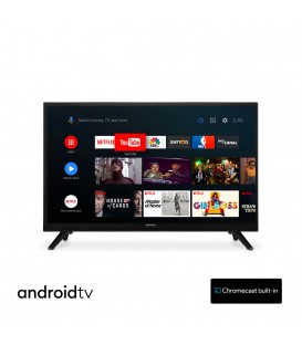 Hitachi 24HE2202 24 inch Smart Android TV Wifi BT S2/C/T2 - 12V en 220V - Chromecast ingebouwd B-STOCK