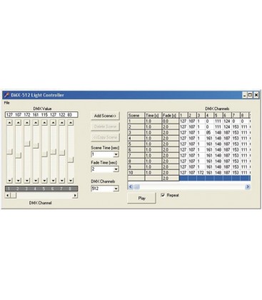 DMX CONTROLLER VIA USB 512 KAN. Velleman VM116