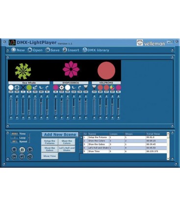 DMX CONTROLLER VIA USB 512 KAN. Velleman VM116