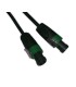 MAC-Q SPEAKERKABEL PRO RUBBER 5m met 2x GROENE SPEAKON