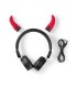 On-Ear Hoofdtelefoon Duiveldjes afneembare kabel en & oortjes HPWD4000BK