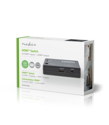 3-Poorts HDMI Switch 4K König VSWI3453BK