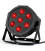 LED FLAT PAR 7 X 12W RGBW 4-in-1 DMX 8 kan BT-712