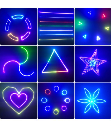 Full Color Professionele 3D Animatie Laser 3W Pure Diode SCAN3000 PRO3