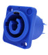 POWERCONNECTOR 3-POLIG CHASSI BLAUW VOEDINGSINGANG
