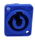POWERCONNECTOR 3-POLIG CHASSI BLAUW VOEDINGSINGANG