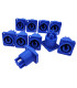 POWERCONNECTOR 3-POLIG CHASSI BLAUW VOEDINGSINGANG