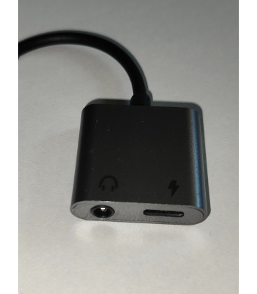 USB-C Adapter naar Jack 3,5mm voor hoofdtelefoon en USB-C opladen