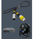 Waterproof DMX Cable 10 meter 3P M/F Rubber