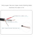 Waterproof DMX Cable 10 meter 3P M/F Rubber