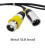 Waterproof DMX Cable 1,5 meter 3P M/F Rubber