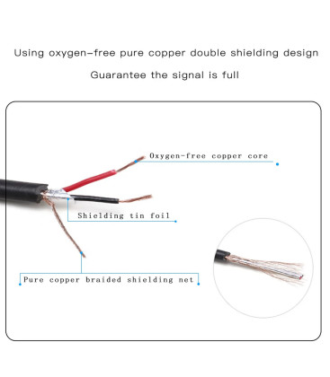 Waterproof DMX Cable 3 meter 3P M/F Rubber