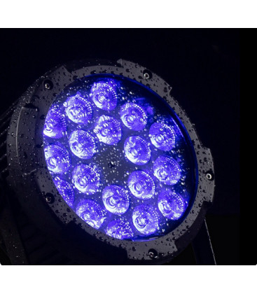 Alu Waterproof LED Par Pro 18 X 18watt RGBWA UV Powercon WPP618