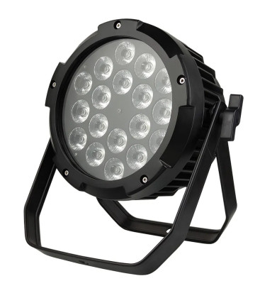 Alu Waterproof LED Par Pro 18 X 18watt RGBWA UV Powercon WPP618