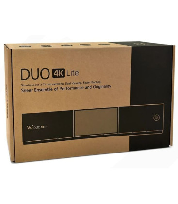 VU+ Duo 4K Lite – 1x DVB-S2X FBC Twin Tuner