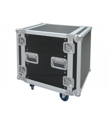 19Â” Rackcase 12HE Hout Alu afwerking 4 Wielen JV CASE 03210