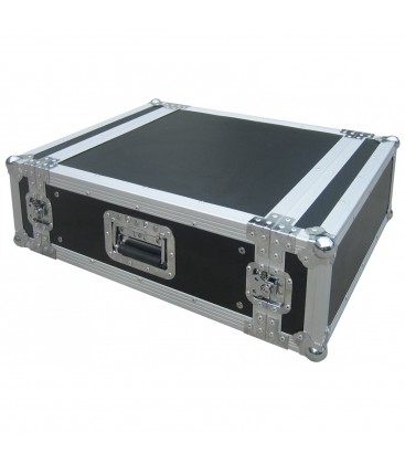 19 Rackcase, 4 HE, Hout 9mm, Alu afwerking D 630mm JV CASE 4U