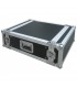 19 Rackcase, 4 HE, Hout 9mm, Alu afwerking D 630mm JV CASE 4U