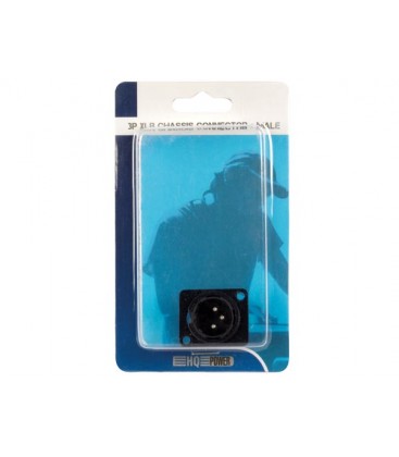 XLR CHASSIS CONNECTOR 3P MANNELIJK ZWART PCN004