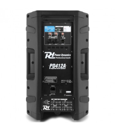 Set aanbieding 2 stuks Bi-amp. actieve speaker 12" 1400W PD412A