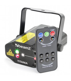 Titania Double Laser 200mW RG Gobo IRC beamZ