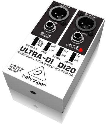 ULTRA-DI PRO DI20 Actieve 2 kanaal DI-Box/Splitter Behringer