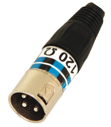 DMX Afsluitweerstand 120 Ohm DMX Terminator 3-pin IBIZA XLR-EOL per/st.