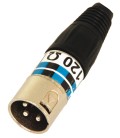 DMX Afsluitweerstand 120 Ohm DMX Terminator 3-pin IBIZA XLR-EOL per/st.