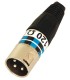 DMX Afsluitweerstand 120 Ohm DMX Terminator 3-pin IBIZA XLR-EOL per/st.
