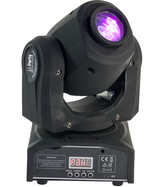 PARTY LED MOVING HEAD 10W COLOR GOBO DMX PARTY-SPOT7