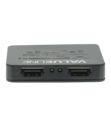 HDMI Splitter 2-poorts 2K & 4K voeding via USB VLVSP3402