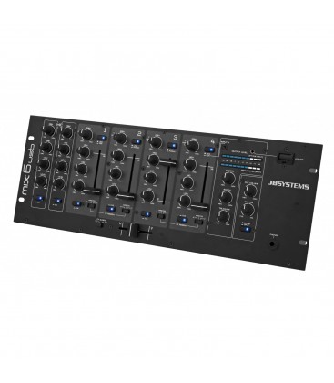 6 Kanaals DJ/Horeca Mixer MIX6usb JB SYSTEMS