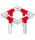 Trio Truss 290 Vert. T-piece