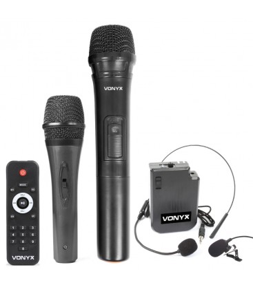 Mobiele Geluidsinstallatie 15" 1 Mic 1 Body Pack UHF AP1500PA MKII