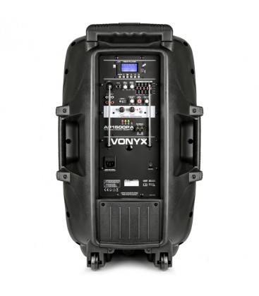 Mobiele Geluidsinstallatie 15" 1 Mic 1 Body Pack UHF AP1500PA MKII