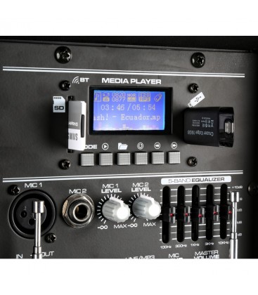 Mobiele Geluidsinstallatie 15" 1 Mic 1 Body Pack UHF AP1500PA MKII