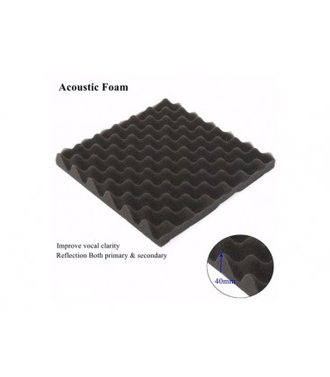 Flanders Studiofoam Sonopanel EGG 30x30x4cm zwart